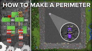 Minecraft Perimeter Start to Finish Tutorial with TNT Flying Machine
