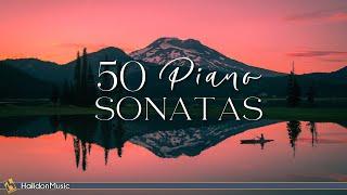 50 Classical Piano Sonatas: Beethoven, Mozart, Clementi...