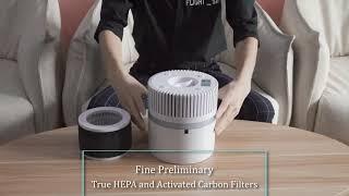 KOIOS Air Purifier - small and energy efficient - how to replace the filter and turn off / on light