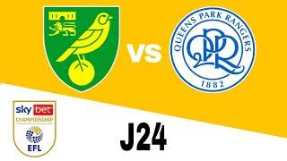 Norwich City vs Queens Park Rangers en vivo Championship Jornada 24