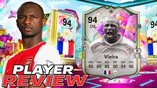 94 FUT BIRTHDAY ICON VIEIRA PLAYER REVIEW - EA FC 25 ULTIMATE TEAM