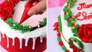 Christmas Cake Ideas for Beginners || Christmas Cake Decorating Ideas for Beginners