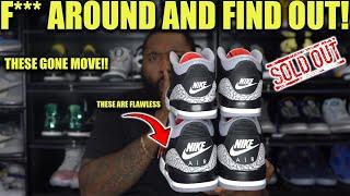 WE GOT SOME PROBLEMS! CHECK THEM 2024 JORDAN 3 BLACK CEMENT SHOCK DROP PAIRS ASAP!