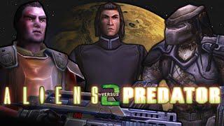 Aliens vs Predator 2 - Игрофильм (Весь сюжет в хронологическом порядке. 4К 60fps)