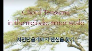 [실용음악편] Chord Tensions in the melodic minor scale, 자연단음계에서 만들어지는 텐션음들