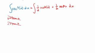 Calculus: Trigonometry Integrals Secant Cubed