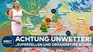 DEUTSCHLAND: "Mit der Hitze kommt turbulentes Wetter!" Ab wann das Wetter wieder traumhaft wird!