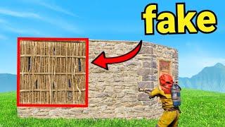 Placing Fake Walls Until They Notice - Rust Admin Trolling