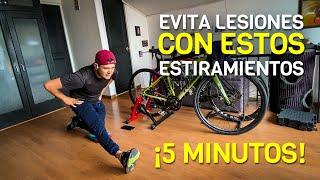 ¡NO SALGAS A MONTAR BICICLETA sin antes hacer estos ejercicios! Estiramientos NIVEL FÁCIL