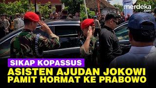 Sikap Perwira Kopassus Asisten Ajudan Jokowi saat Pamit ke Menhan Prabowo