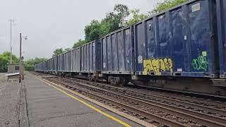 Norfolk Southern #1231 leads a trash train at Lewistown, PA (05/29/2025)