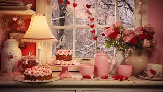 Valentine's Day Kitchen ‎‧₊˚️꒷꒦˚꒱ | ASMR | Ambience | Oldies Playing In Another Room ( •◡-)-