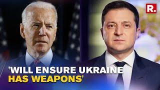 Joe Biden Vows To Supply More Weapons to Ukraine To Ensure Country Can Defend Itself Against Russia