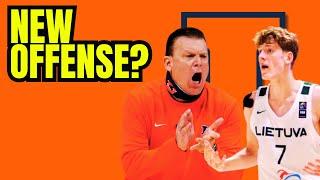Illinois "retooling" their offense and practicing with a 14-second shot clock?