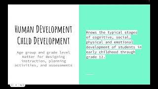 Domain I: Competency 001 Human Development