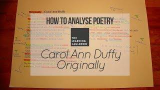 Carol Ann Duffy's "Originally" | How to Analyse Poetry