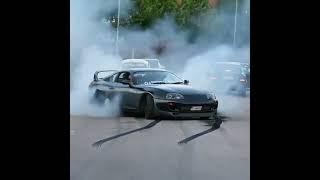 Toyota supra  Twin Turbos great burn