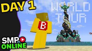 Minecraft SMP Online Season 4 World Tour - DAY 1