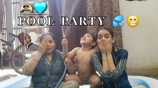 Desi Pool party at home with family