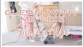 CLEAN WITH ME LIKE SIMPLY ALLIE | 10 MINUTE TIDY UP | DEEP CLEAN!