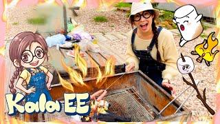 燒烤|BBQ|燒烤煮食| Learning from barbecue with Kala EE|郊外|香港燒烤|廣東話教學|兒童中文學習野外燒烤|親子活動