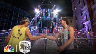 Levi Enright vs. Jackson Twait on the Power Tower | NBC's American Ninja Warrior