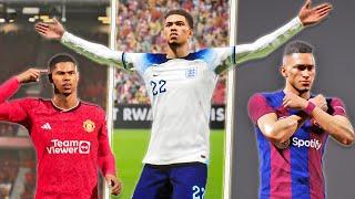 eFootball 2024 | New Signature Celebrations ft. Bellingham, Rashford, Raphinha, Maddison