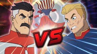 Omni-Man VS Homelander ANIMATED FIGHT! | Invincible VS The Boys DEATH BATTLE!