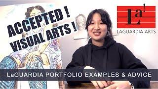 INTERVIEW WITH ACCEPTED LAGUARDIA!! HIGH SCHOOL STUDENT for VISUAL ARTS + HER ART PORTFOLIO