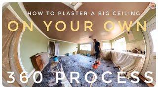 How to plaster a big ceiling in your own. How to get Extra time.