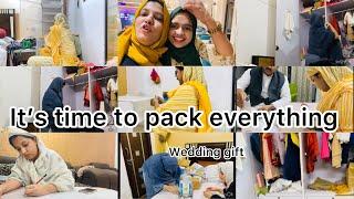 Packing everything ,shoe rack is packed,gift from shazia’s side🫶#family #fun #wedding #weddingvlog