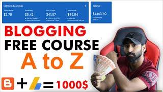 Blogging Complete Course in Hindi 2022 || How to Start Blogging STEP BY STEP