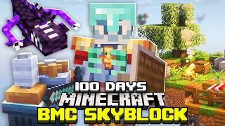 I Survived 100 Days in BETTER Minecraft Skyblock