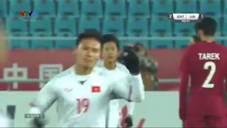 AFC cup 2018: Pha ghi bàn thắng thứ 2 của Quang Hải vào lưới U23 Qatar