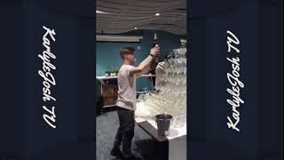 Guy In Charge Of Pouring The Champagne Tower Has The Absolute Worst Day Of His Life