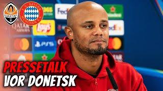 Laimer & Kompany im Pressetalk vor Shakhtar Donetsk - FCBayern | Champions League