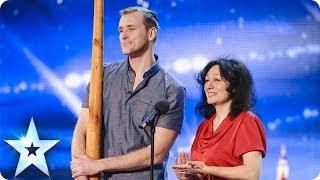 Opera singer accompanied by a didgeridoo | Britain's Got Talent 2014