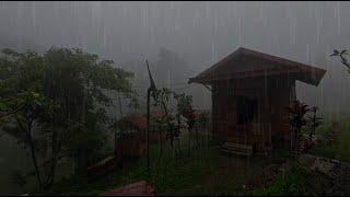 Powerful Rainstorm ASMR with Thunder and Lightning - Sleep Better Tonight!