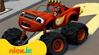 Blaze and the Monster Machines | Blaze com Pneus Escorregadios! | Nick Jr. em Português