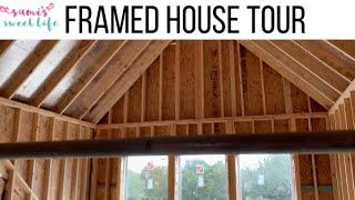 FRAMED HOUSE TOUR VLOG | Pre-Drywall Inspection Day, Painted Nails & Starbucks Happy Hour