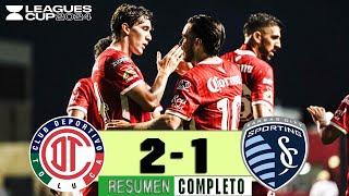 Toluca vs Sporting KC 2-1 Resumen y Goles Completo | Leagues Cup 2024 HD