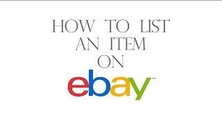 How to list an item on Ebay for beginners (listing on ebay)