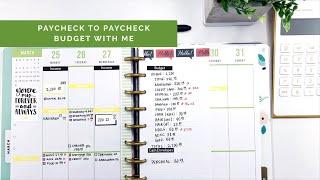 Paycheck to Paycheck Budget With Me #budgetwithme #weeklybudget #paperbudget