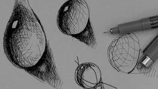 Pen & Ink Drawing Tutorials | How to draw a water drop