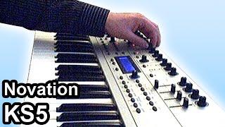 Synth demo - Novation KS4 / KS5 synthesizer - Dreamy ambient chillout arpeggiator music