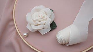 DIY Hoa Ruy Băng I Cách Làm Hoa Hồng Siêu Dễ I Rose Flower Making From Ribbon I NhanDo Handmade