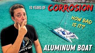 CORROSION ON ALUMINUM CATAMARAN - How Bad Is It?