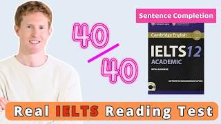 IELTS Reading | Get full marks in Sentence Completion tasks