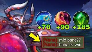 BANE BEST MAGIC BUILD IN MID LANE?! INSANE BURST SHOT TUTORIAL!!