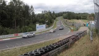 Nürburgring Touristenfahrten vom 23.8.2020 Pflanzgarten Crash